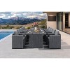 PURPLE LEAF Patio Dining Furniture Set Modern Outdoor Furniture Set Aluminum Dining Table and Chairs - 3 of 4
