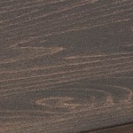 dark brown top/black base