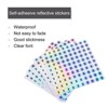 Unique Bargains Laser Capital Alphabet Round Self-Adhesive Reflective Letter Stickers 10 Pcs - 3 of 4