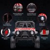 Kids Ride On Car, 24V 2 Seater, with Remote Control, Kids Electric Vehicle with 19" Wide Seat, LED, Spring Suspension - 3 of 4