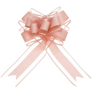 Unique Bargains Large Pull Bow Gift Wrapping Organza Decorative Gift Bows for Wedding 20 Pcs - 1 of 4