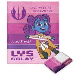 Disney Star Wars Young Jedi Lys Solay Silk Touch Throw Blanket 50x60 Inches - 1 of 4