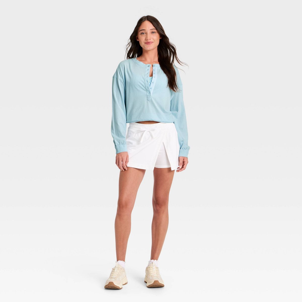 Women's Active Jersey Henley Pullover - JoyLab™ - thumbnail 9