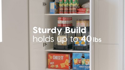 Black 2-Tier Under Sink Organizer with Sliding Drawers