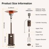 East Oak 31.9"x86.6" Propane Heater: Iron Frame, 10ft Heat Radius, No Tools Assembly - 4 of 4