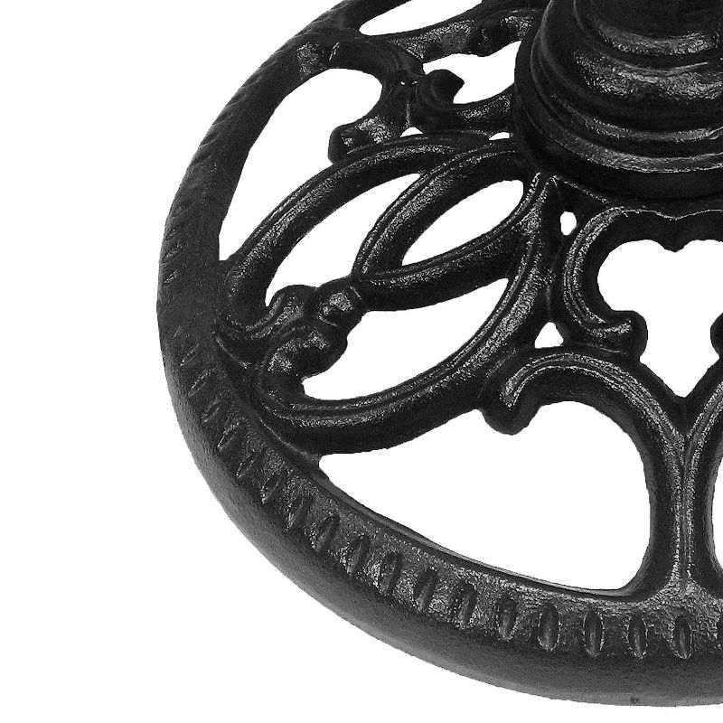 23lb Round Umbrella Stand Black - Oakland Living: Durable Cast Iron, Weather-Resistant, Powder-Coated Finish, Fits Most Umbrella Poles, 3 of 6