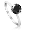 Pompeii3 1 1/2 Ct Black Diamond Solitaire Engagement Ring 14k White Gold - 2 of 4