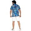 LA LEELA Mens Hawaiian Shirts Short Sleeve Button Down Shirt Floral Shirt Men Casual Holiday Summer Tropical Island Shirts Funny - 3 of 4