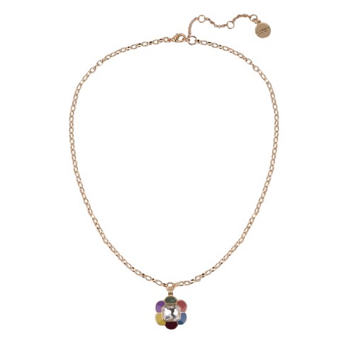 Isaac Mizrahi New York Gold Tone And Enamel Y Necklace : Target