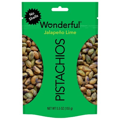 Wonderful Jalapeno Lime No Shell Pistachios - 5.5oz