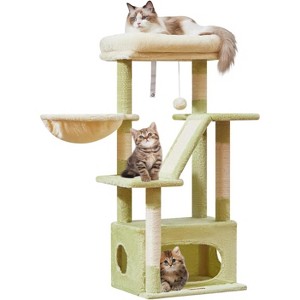 38.2-Inch Cat Tower for Indoor Cats,Suitable for Kittens with Luxurious cat condo with Adjustable Baskets - 1 of 4