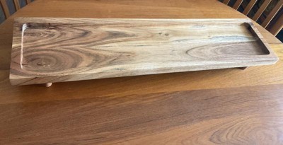 7x28 Footed Wood Serving Board Brown - Hearth & Hand™ With Magnolia :  Target