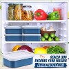 8 Pcs 1 Cup Silicone Freezer Containers with Lid, Rectangle Soup Freezer Molds, Reusable Food Storage Trays for Soups - 4 of 4