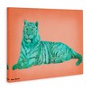 Stupell Industries Cyan Pink Tiger Canvas Art - 2 of 4