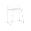 INFURNIC Desks 30"L Compact Computer Desk with Laminate Top and Sturdy Metal Frame for Small Spaces, White, 29.5"*17.75"*34" - 2 of 4