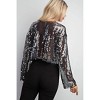 Women's Brighton Long Sleeve Sequin Top - GLAM L - 2 of 4