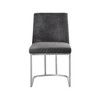 Meridian Furniture,Heidi Velvet Dining Chair, Set of 2 - 3 of 4