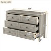 6-Drawer Retro Farmhouse Style Wooden Dresser, Storage Cabinet for Bedroom-Maison Boucle - 4 of 4