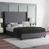 Emma And Oliver Upholstered Platform Bed With Plush Padded Wingback ...