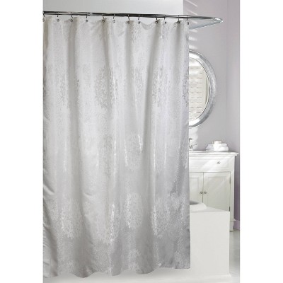 Victoria Shower Curtain White/Silver - Moda at Home