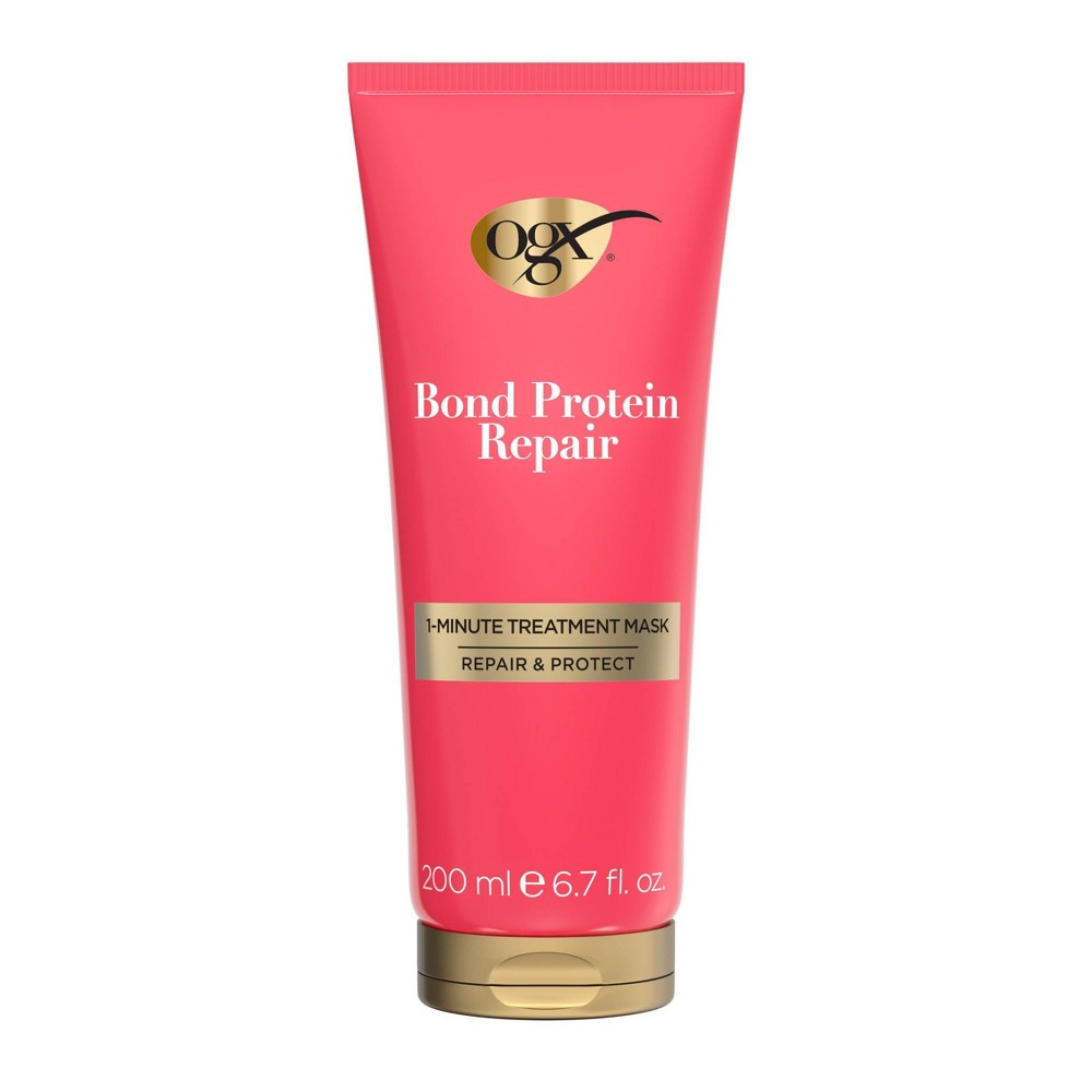 Photos - Manicure & Pedicure Tools OGX Repair & Protect Bond Protein Repair 1-Minute Treatment Hair Mask - 6.7 fl. oz 