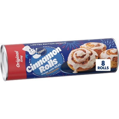 Pillsbury Cinnamon Rolls with Icing - 12.4oz/8ct: No Artificial Sweeteners, No High Fructose Corn Syrup, No Artificial Colors