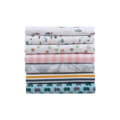 Full Vivid Stripe Polyester Microfiber Kids Sheet Set