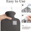 EBF Home Hot Water Pack,  Hot Water Bottle Bag for Hot and Cold Compress, Hand Feet Warmer, Ideal for Menstrual Cramps, Neck and Shoulder Pain Relief - 4 of 4