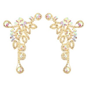 Unique Bargains Sparkling Elegant Wedding Crystal Rhinestone Applique for DIY Sewing - 1 of 4