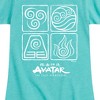 Girls' - Avatar: The Last Airbender - Four Elements Inverse Fitted Short Sleeve Graphic T-Shirt - 2 of 4