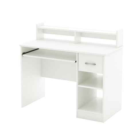 South Shore Axess Small Computer Desk in Pure Black