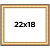 PosterPalooza | Traditional Gold Picture Frame - UV Acrylic, Backing Board, Hanging Hardware Included - 2 of 4