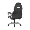 Simple Relax Adjustable Height Leatherette Office Chair in Black - 4 of 4