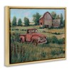 Stupell Industries Peaceful Farmland Truck Barn Scene Floating Frame Canvas Art - 2 of 4