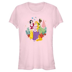 Juniors Disney Christmas Enchanted Trio T Shirt - 1 of 4