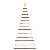 Aghana Digitals 180cm Rustic Natural Wood Hanging Christmas Tree with Top Star, 86cm Base, 13 - 4 of 4