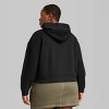 Women's Cropped Hoodie - Wild Fable™ Black 2X