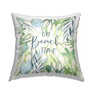 Stupell Industries On Beach Time Phrase, 18 x 18 - 1 of 3