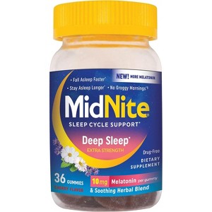 MidNite Sleep Health Gummies Cherry, 36 Ct - 1 of 4