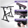 Refurbished Liquid Stands Piano Keyboard Stand and Bench Set - Portable Heavy Duty Digital Piano Stand for 54-88 Key & Adjustable Piano Bench Stool - 4 of 4