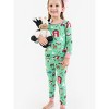 RuffleButts Toddler Girls Viscose from Bamboo Ruffle Long Sleeve Pajama Set, Signature Rear Ruffles - 3 of 4