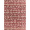 Red and Tan Geometric Hand Woven Area Rug - 4 of 4