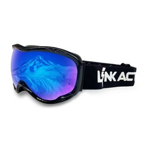 Link Active Ski Goggles VLT% 19.31 OTG UV Protection Lightweight Anti Fog Anti Slip Helmet Compatible Ski/Snow Boarding/Snowmobiling For Adult/Youth - 1 of 4
