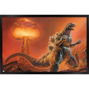 Trends International Godzilla: Comic - Nuclear Framed Wall Poster Prints - 1 of 4