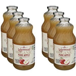 Lakewood Organic Pure Apple Juice - Case of 6 - 32 fl oz - 1 of 2