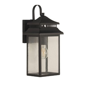 Craftmade Lighting Crossbend 1 - Light Wall Light in  Textured Black - 1 of 2