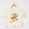 Simply Sage Market Farm Fresh Orange Watercolor Boxy Crop Top - 3 of 4