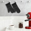 REGALWOVEN Heat Resistant Silicone Thick Cotton Lining Oven Mitts 13 x 7.5 Inch 2 Pcs - 3 of 4