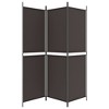 vidaXL 3-Panel Room Divider Brown 59.1"x70.9" Fabric - 4 of 4