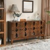 TIRAMISUBEST Mid-Century Modern Buffet Cabinet with Outlet Holes & Adjustable Shelves - 4 of 4